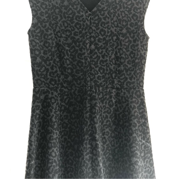 LOFT Black Animal Print Dress NWOT - Picture 10 of 11